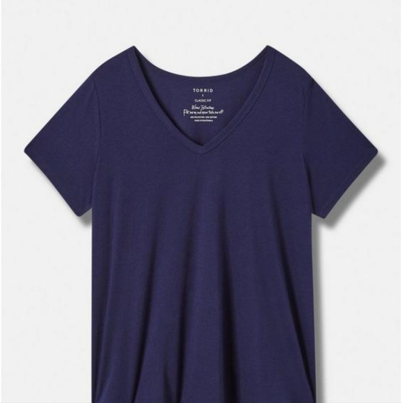 Torrid Girlfriend Signature Jersey V-Neck Tee - Picture 4 of 4